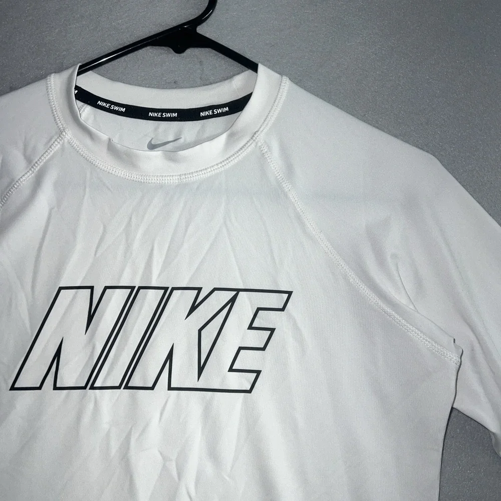 Nike Swim Shirt Rash‎ Guard Long Sleeve White Womens Small